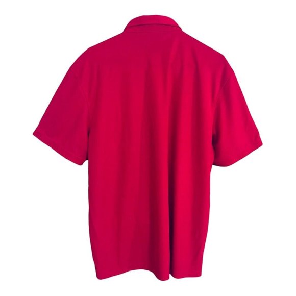 Chick-Fil-A OOBE Employee Red Uniform Polo XL Unisex Short Sleeve Fast Food Work - Picture 2 of 8